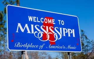 Mississippi Welcome Sign